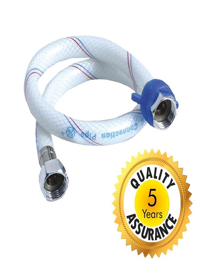 Cossimo أنبوب توصيل كوسيمو 18 بوصة | أنبوب توصيل PVC شديد التحمل | مناسب لسخانات المياه، صنابير سطح الطاولة/حنفيات المياه | (مجموعة من قطعتين)، أبيض (18 بوصة) - Image 4